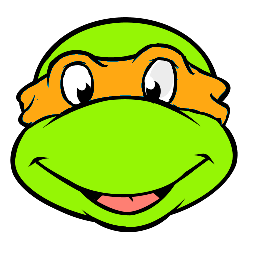 michaelangelo cartoon face